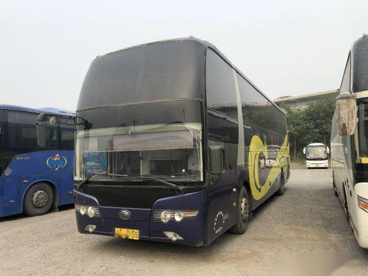 Bus Yutong Bekas ZK6127 Kaca Ganda 50 Kursi Mesin Belakang Kemudi Kiri Pintu Ganda