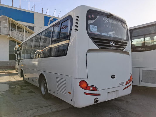 Bus Pelatih Bekas XMQ6771 30 Kursi Mesin Belakang Cummins 132kw Kemudi Kiri Digunakan Bus Kinglong