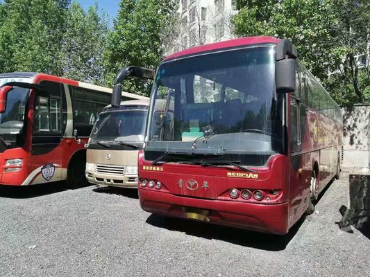 Bus Pemuda Bekas NEOPLAN Chassis 48 kursi Airbag Pintu Ganda Kemudi Kiri Mesin Belakang Bus Penumpang Bekas