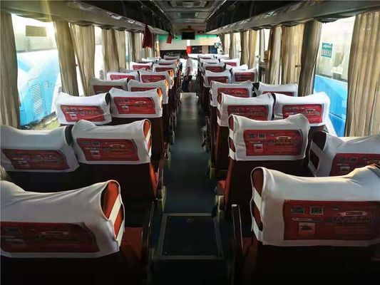Bus Yutong Bekas ZK6122 49 Kursi WP.10 Mesin Belakang Chassis Airbag 336kw Bus Pelatih Bekas