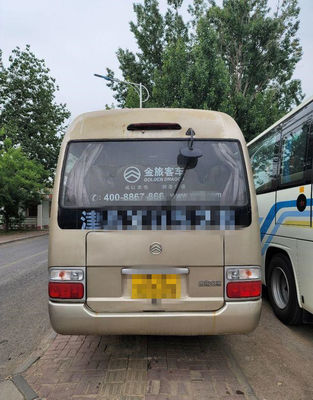 2015 Tahun 22 Kursi Digunakan Bus Golden Dragon Coaster, Bus Coaster Bus Mini Bekas 86kw Dengan Kursi Mewah
