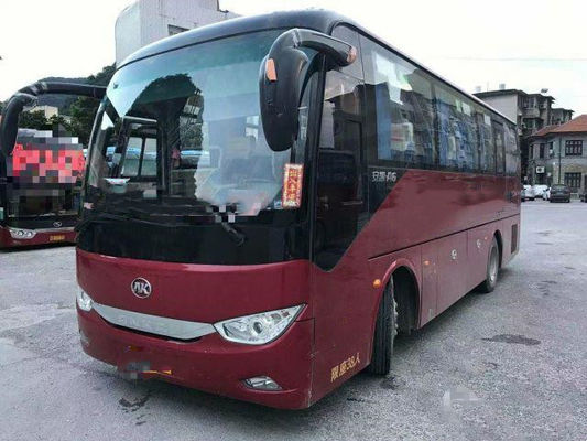 Bus Wisata Bekas Merek Ankai HFF6909 38 Kursi Sasis Airbag Mesin Yuchai Kilometer Rendah Bus Penumpang Bekas untuk Afrika