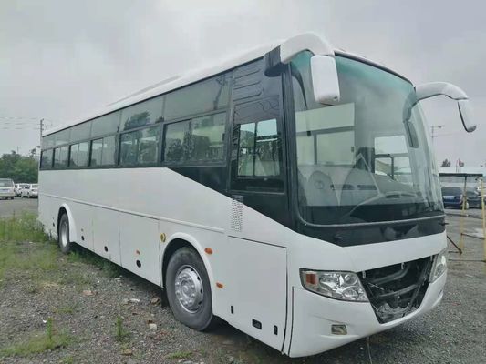 perbarui 54 Kursi 2014 Tahun Bekas Yutong Bus ZK6112D Mesin Diesel RHD Driver Steering No Accident