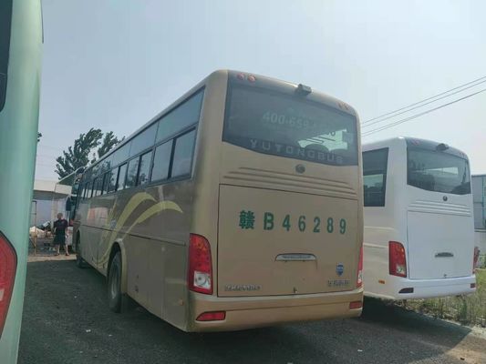 Kedatangan Baru 54 Kursi Tahun 2012 Digunakan Yutong Bus ZK6112D Mesin Depan LHD Pengemudi Kemudi Tanpa Kecelakaan