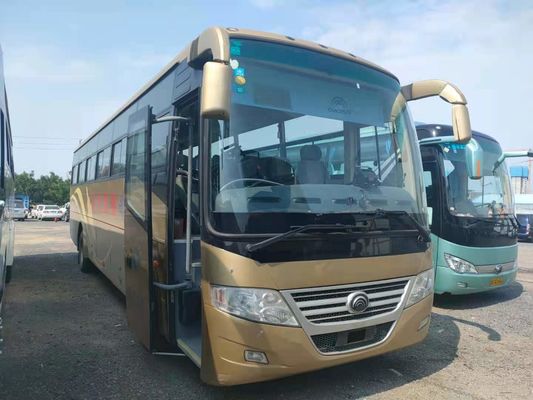 Kedatangan Baru 54 Kursi Tahun 2012 Digunakan Yutong Bus ZK6112D Mesin Depan LHD Pengemudi Kemudi Tanpa Kecelakaan