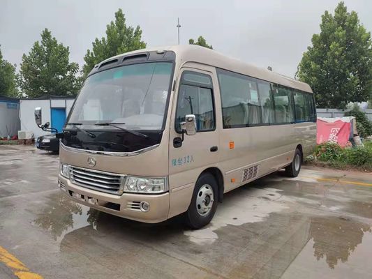 2020 Tahun 32 Kursi Bekas Jiangling Coaster Bus, Bus Coaster Bus Mini Bekas Dengan Kursi Bisnis Untuk Bisnis