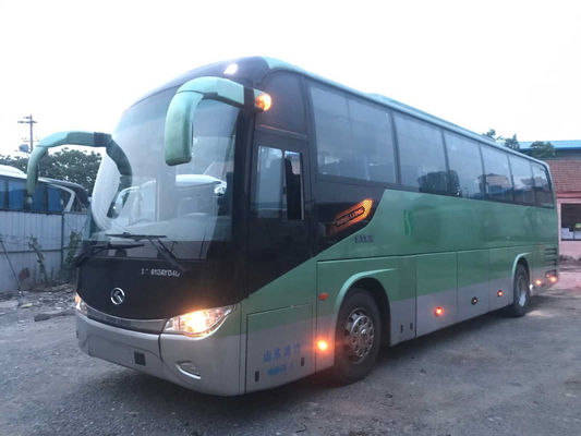 Bus Kinglong Pintu Ganda Digunakan Bus Pelatih 51 Kursi Sasis Airbag XMQ6113 Mesin Belakang Yuchai