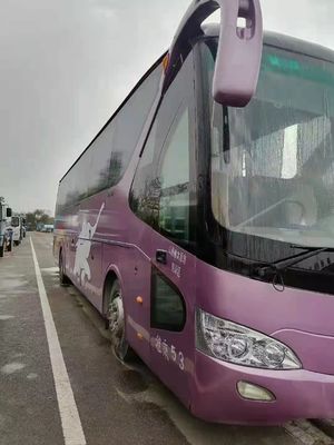 2009 Tahun 53 Kursi Bus Bekas Bekas Yutong ZK6129HD Bus Pelatih Bekas Dengan Mesin Diesel AC