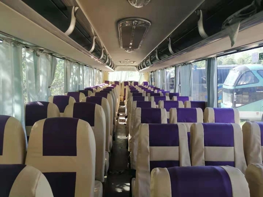 Yellow Yutong Digunakan Trip Bus ZK6122 61 Kursi LHD Mendukung Diesel A / C Dua Pintu