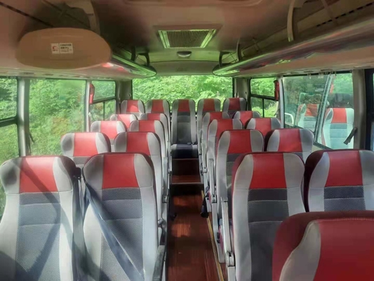 Tahun 2014 29 Kursi Bekas Yutong Bus Mesin Depan 6729D Model Yutong Bus