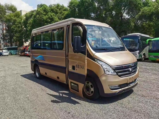 2018 Tahun 14 Kursi Bus Yutong Bekas CL6 Mesin Diesel Mini Bus Bekas Dengan Kursi Mewah