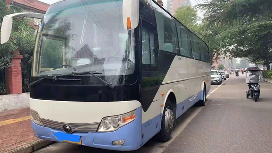 Tahun 2014 62 Kursi Digunakan Bus Yutong ZK6110 Digunakan Bus Pelatih LHD Mesin Diesel Kemudi
