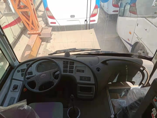 46 Kursi Bekas Yutong ZK6110 Bus Bekas Coach Bus 2014 Tahun 100km/H Steering LHD Bus Penumpang
