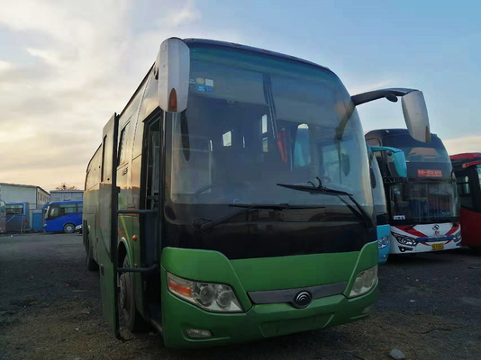 49 Kursi Tahun 2014 Bus Bekas Zk6110 pintu ganda Yutong Bus Komuter Bekas Perusahaan Pelatih