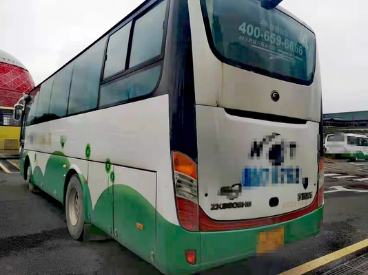 ZK6908 Bus Tamasya Yutong Mini Bus 35 Kursi Tangan Kiri Drive Coaster Bus Mesin Yuchai