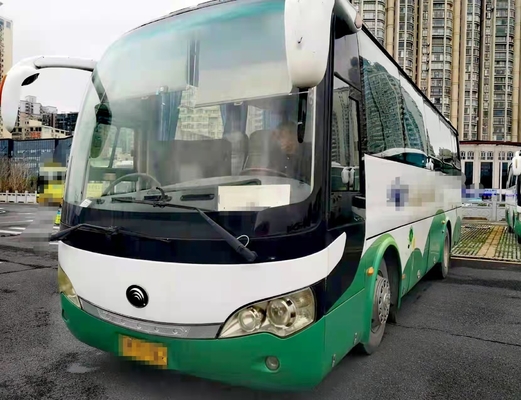 ZK6908 Bus Tamasya Yutong Mini Bus 35 Kursi Tangan Kiri Drive Coaster Bus Mesin Yuchai