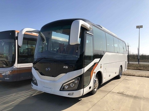 Bus Dan Pelatih Merek Huanghai 34 Seater Bus Vip Bus Seat Bus Penumpang Baru