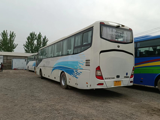 2015 Tahun 65 Seater Digunakan Yutong Bus ZK6127 Digunakan Bus Penumpang 310kw Mesin Belakang Kanan Drive