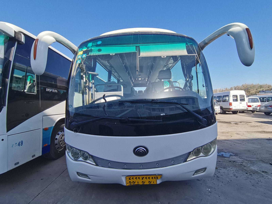 39 Kursi Bus Pelatih Bekas LHD Mesin Belakang ZK6879 Bus Bekas Di Brasil Yutong