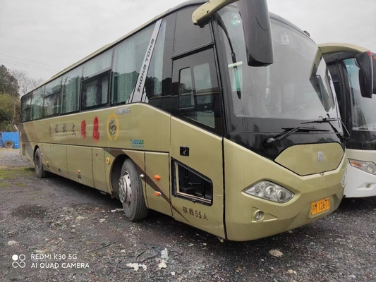 2015 Tahun 55 Kursi Digunakan Bus Zhongtong ZLCK6120 Bus Bekas 199kw Dengan LHD Untuk Penumpang
